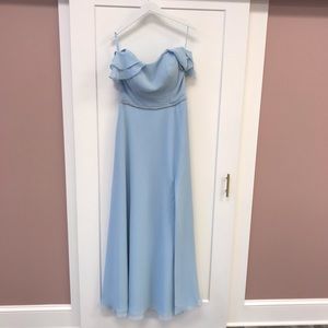 Morilee size 10 in sky blue maids dress